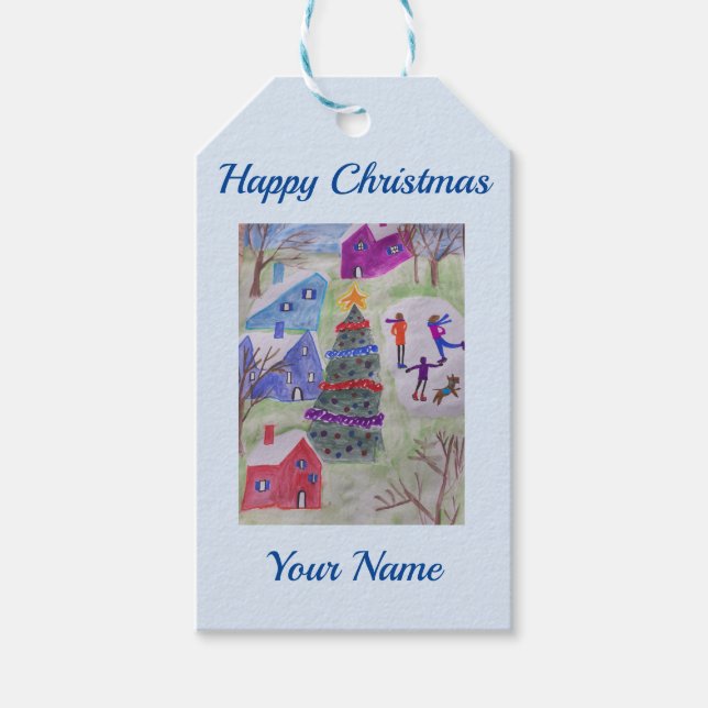 Christmas Village Gift Tags (Front)