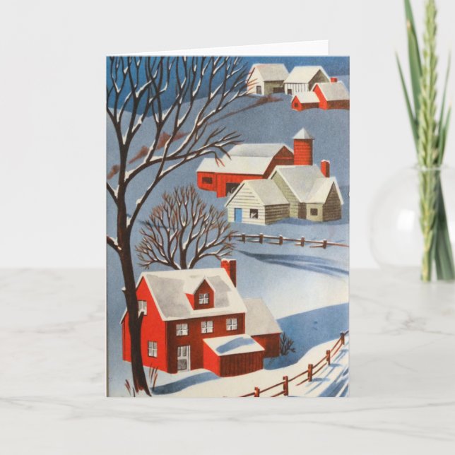Christmas Village Holiday Card (Front)