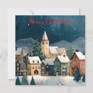 Christmas Village Holiday Card
