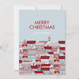 Christmas Village Holiday Card