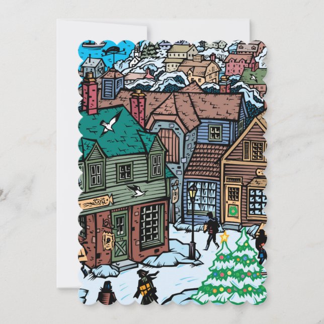 Christmas Village Holiday Card (Front)