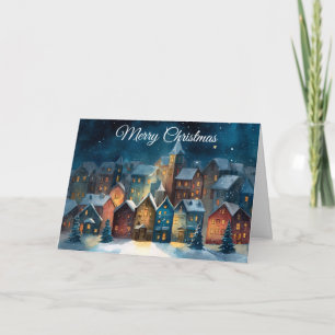 Christmas Village Holiday Card