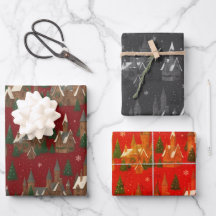 Christmas Village Holiday Wrapping Paper – Festive
