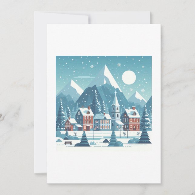 christmas village invitation (Front)