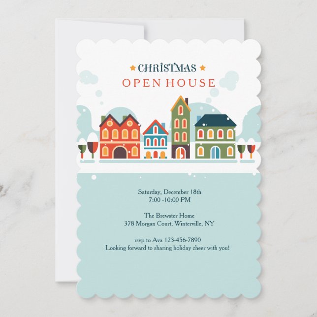 Christmas Village Invitation (Front)