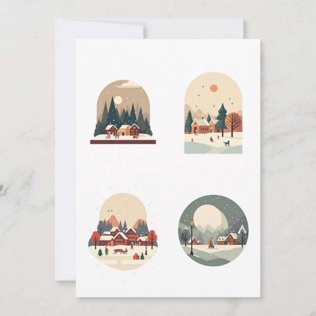 christmas village invitation (Front)