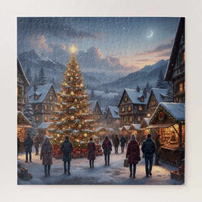 Christmas Village Jigsaw Puzzle (Vertical)