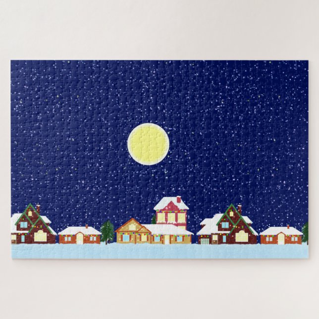 Christmas Village Jigsaw Puzzle (Horizontal)