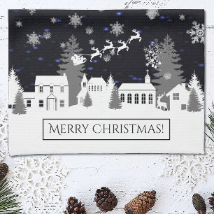 Christmas Village Kitchen Towel