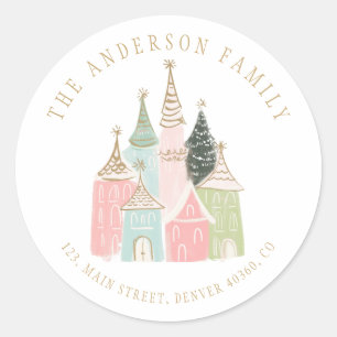 Christmas Village return address label