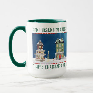 Christmas Village Scene  Mug