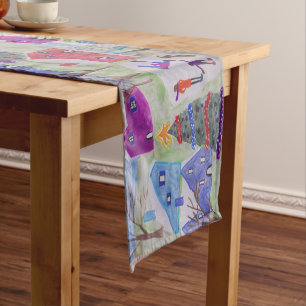 Christmas Village  Short Table Runner