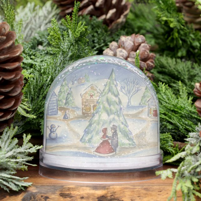 Christmas Village Snow Globe  (Winter)