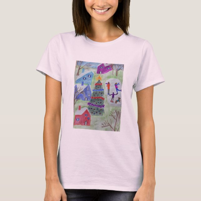 Christmas Village  T-Shirt (Front)
