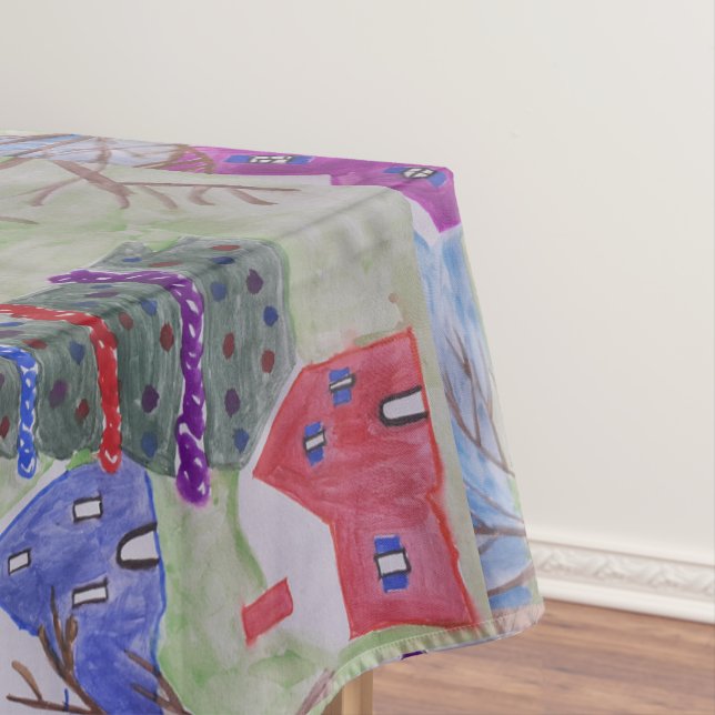 Christmas Village  Tablecloth (In Situ)