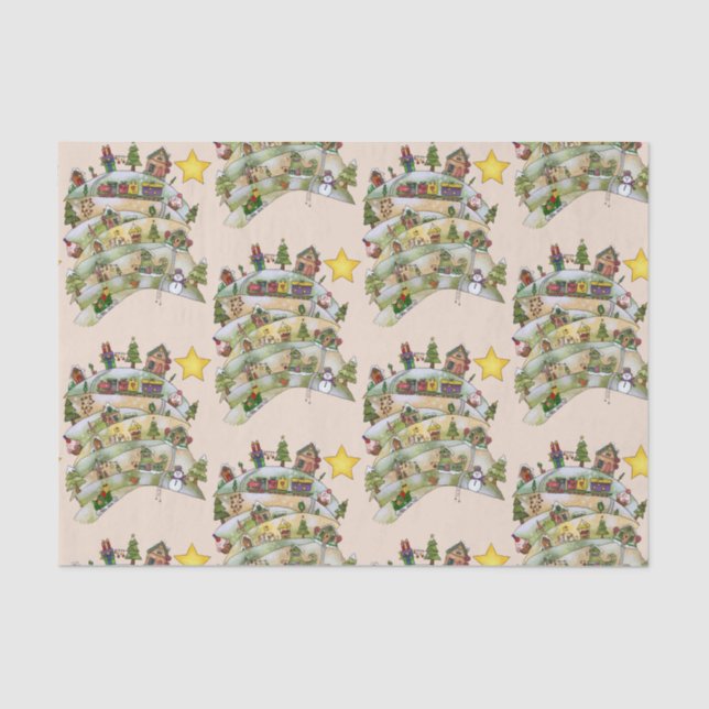 Christmas village tissue paper (Front)