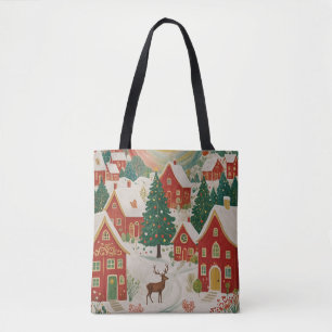 Christmas Village Tote Bag