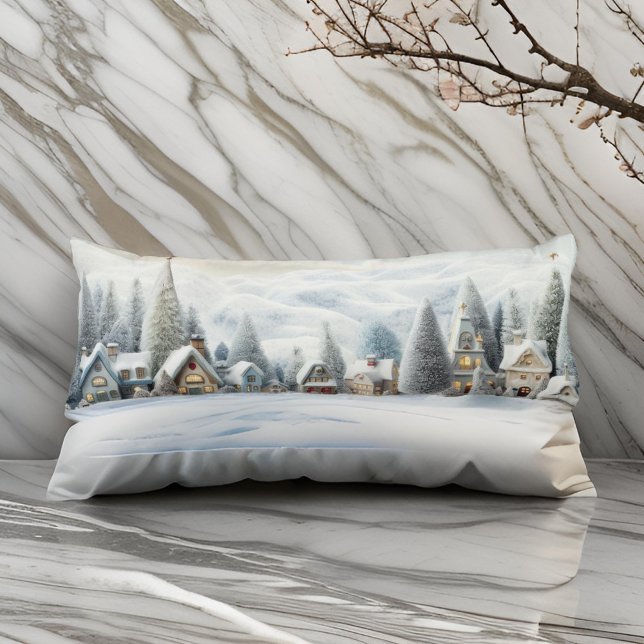  Christmas Village Under Snow Body Cushion (Creator Uploaded)