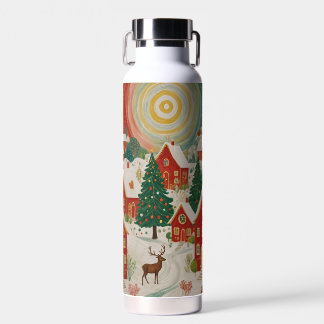 Christmas Village Water Bottle