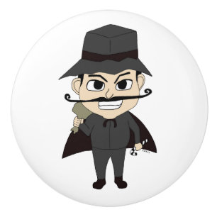 Christmas villain    ceramic knob