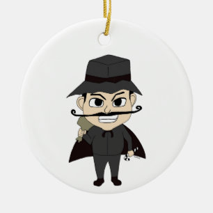 Christmas villain  ceramic tree decoration