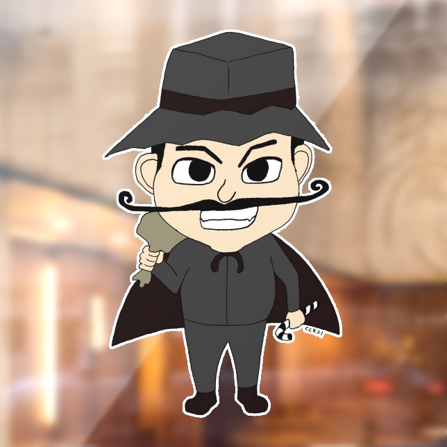 Christmas villain  window cling (Sheet 2)