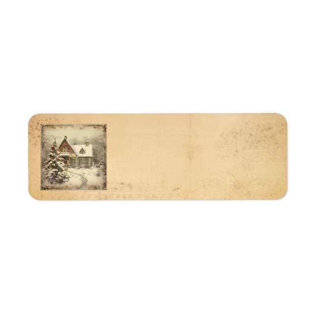 Christmas Vintage Address Labels (Front)