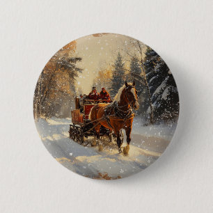 Christmas Vintage Button