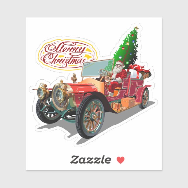 Christmas vintage car (Sheet)