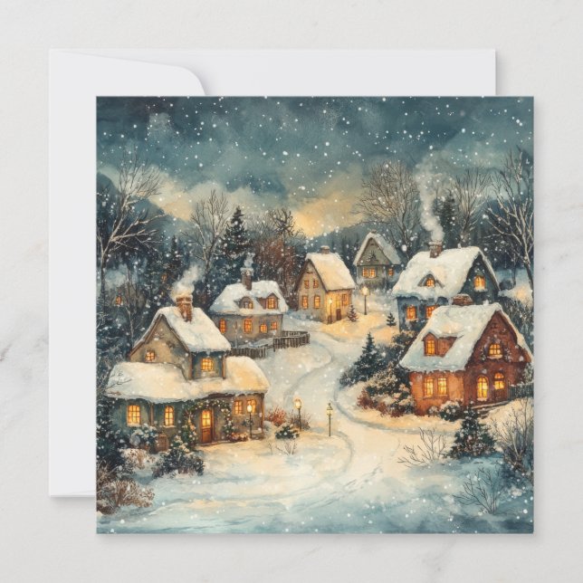 Christmas Vintage Greeting Card (Front)