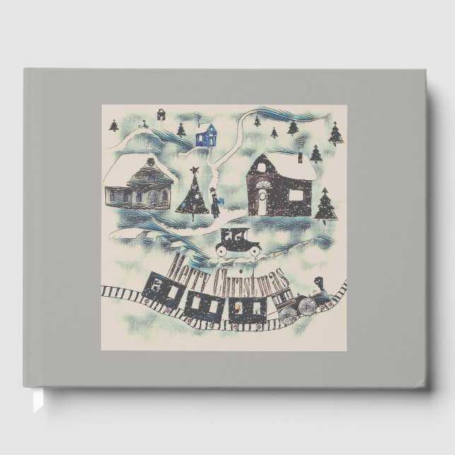 Christmas , Vintage Guest Book (Front)