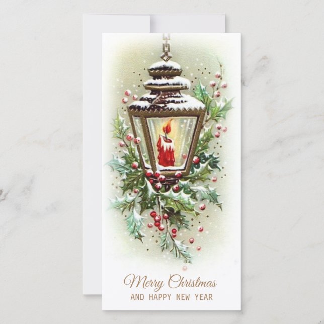 Christmas vintage holiday card (Front)