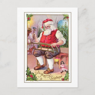 Christmas vintage holiday postcard