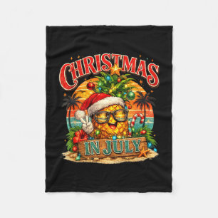 Christmas vintage in july summer squad men women fleece blanket