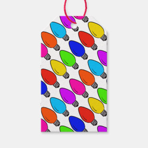 Christmas Vintage Lightbulbs Gift Tags