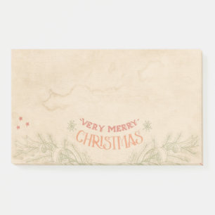 Christmas vintage paper post-it notes