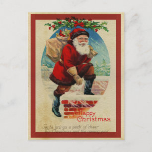 Christmas vintage postcard