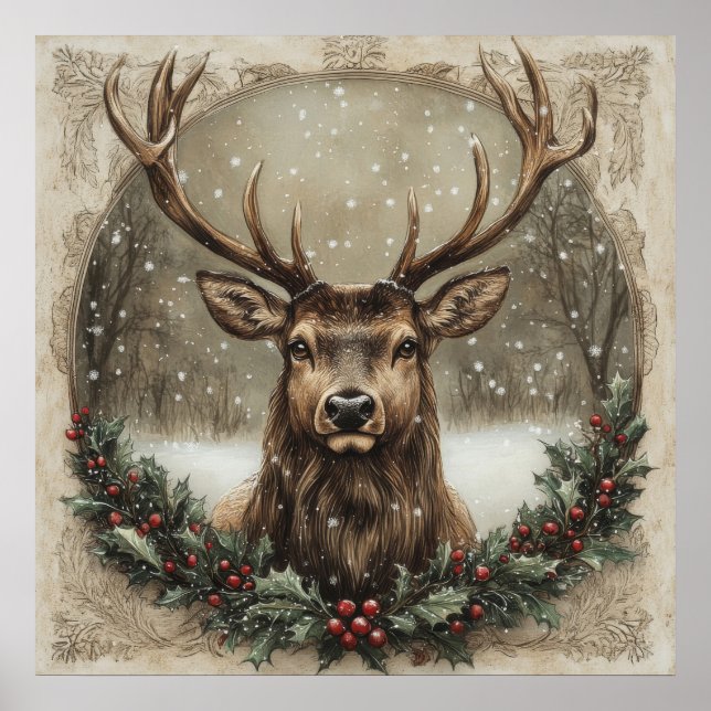 Christmas Vintage Poster (Front)