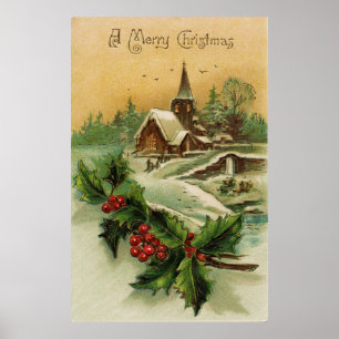 Christmas Vintage Poster