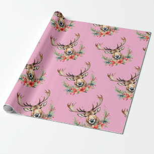 Christmas Vintage Reindeer Wrapping Paper