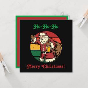 Christmas Vintage Santa Claus Carrying Toys Lunch Card