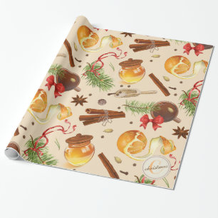 Christmas Vintage Scents Wrapping Paper