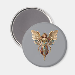 Christmas Vintage Style Angel Ornament Magnet