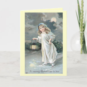 Christmas Vintage Victorian Greeting Card