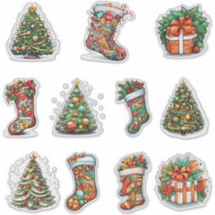 Christmas Vinyl Stickers Collection