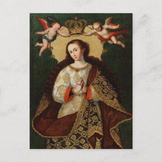 CHRISTMAS VIRGIN HOLIDAY POSTCARD