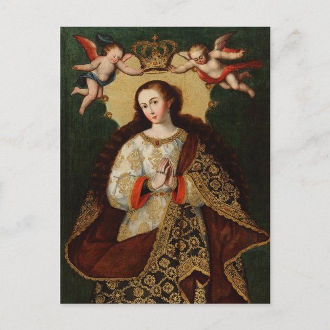 CHRISTMAS VIRGIN HOLIDAY POSTCARD (Front)