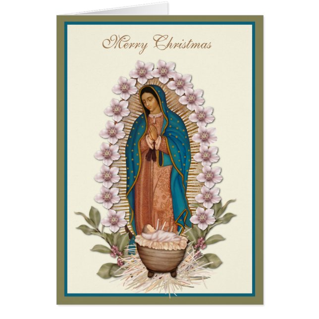 Christmas Virgin Mary Guadalupe Jesus manger (Front)