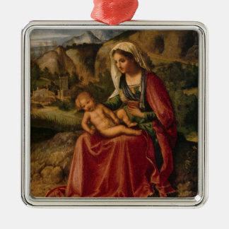 CHRISTMAS VIRGIN METAL TREE DECORATION