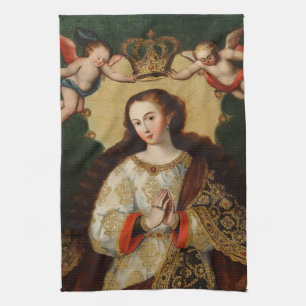 CHRISTMAS VIRGIN TEA TOWEL